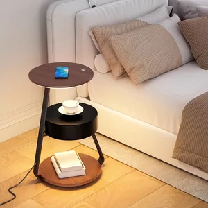 Modern Luxury Simple Design Wireless Charging Table Lamp with Red Finish Battery Operated for Reading in Bedrooms