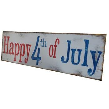 American Independence Day home decoration wooden products wooden crafts square love pattern hanging board