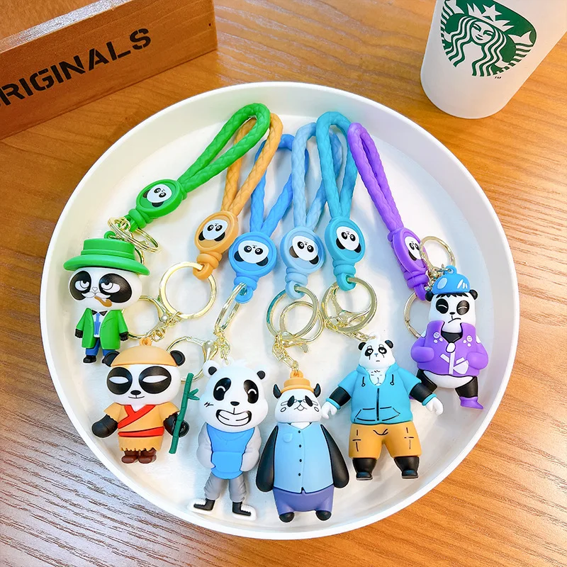 Wholesale PVC 3D Cute Doll Keychain Soft Silicone Carabiner Keyring Offset Available Wholesale Custom PVC Cartoon Keychain