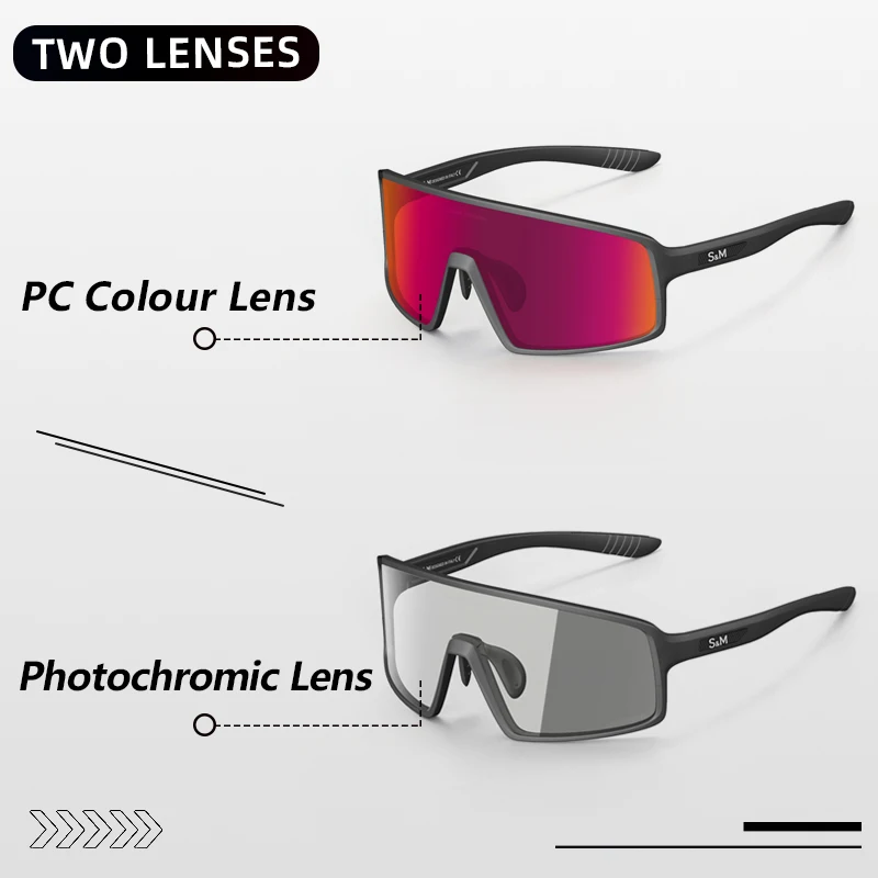 New Photochromic Cycling Glasses for Men Women Clear Sports Sunglasses UV  Protection for Mountain Bike Baseball Running Eyewear