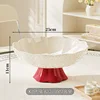 Large-Red base+Cream draining tray