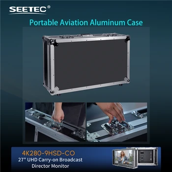 SEETEC 4K280-9HSD-CO 27" 4K Ultra HD Broadcast Director Monitor, 4x  Multi-View, OEM for TV Studio & OB Van detail image