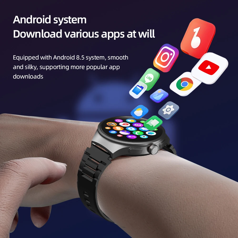 Best Selling AMOLED Smartwatch for Men GPS WIFI 4G Android SIM