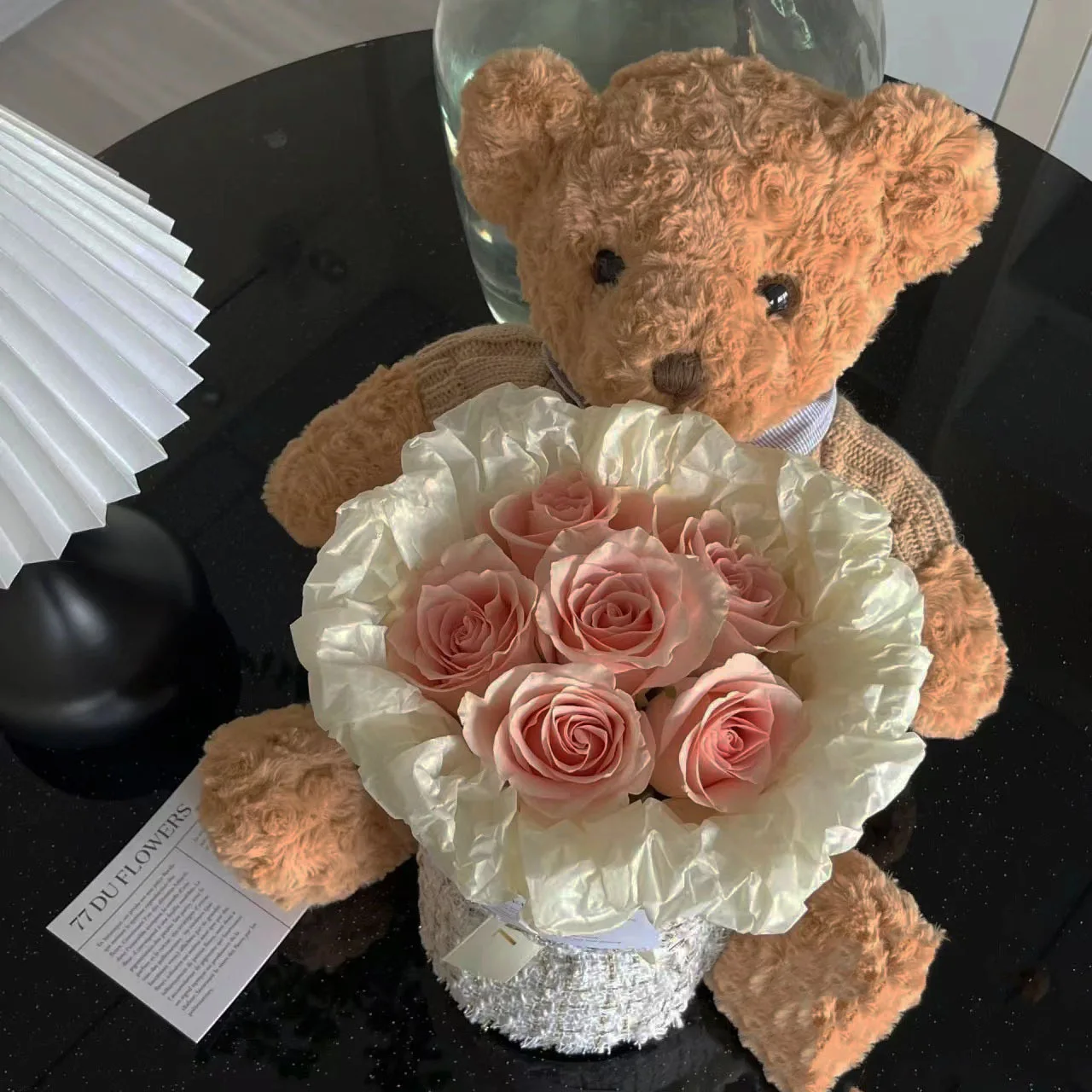 Artificial Rose Rose Teddy Bear $5 A Lovely Gift
