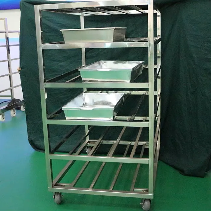 Heavy duty stainless steel freezer rack carts for cold storage and food logistics