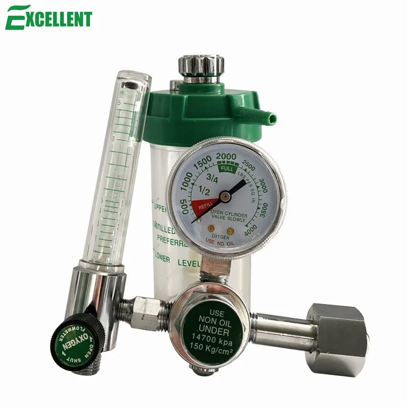 酸素ボンベCGA540スタイル0-15L/分用流量計付き酸素圧力レギュレーター