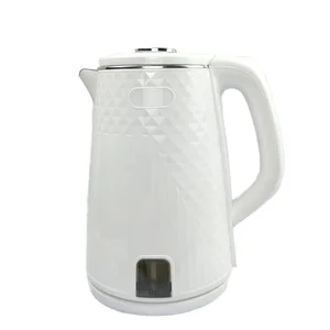 Portable Electric Kettle 2.2L Capacity Kettle 360° Rotatable Base 201 Stainless Steel Material Double-layer Heat protection