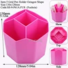 P61:Fuchsia-5 Grid Pen Holder