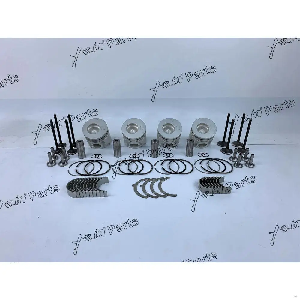 Rebuild Kit With Valve Bearings Piston Ring Valve Bearings Piston for Mitsubishi 4D34 Aftermarket Spare Parts