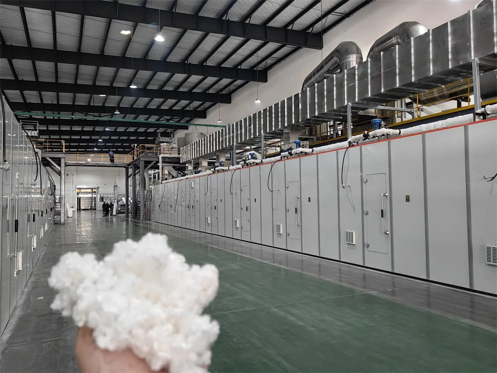 Polyester Acrylic Fiber Making Machines PET Recycling Production Line for Textile Industries