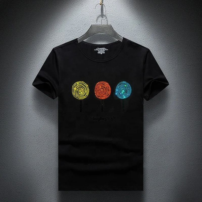 Crown and lion face rhinestone iron on appliques rhinestone hot fix transfer design for t shirts bags