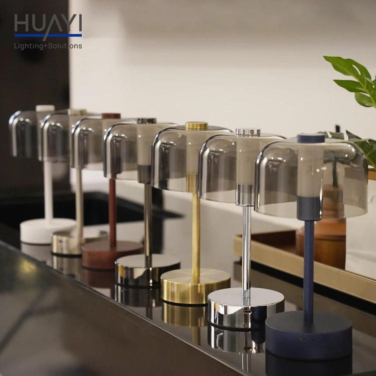 Elegant Simple Design Smart Touch Control Dimmable Acrylic Lampshade Led Table Lamp for Bedroom