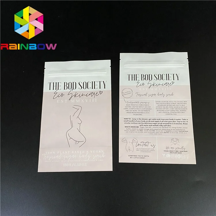 Custom Bio Degradable Plastic Bags Sachet PLA