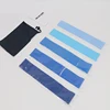 Borsa manuale in cinque pezzi blu sfumato