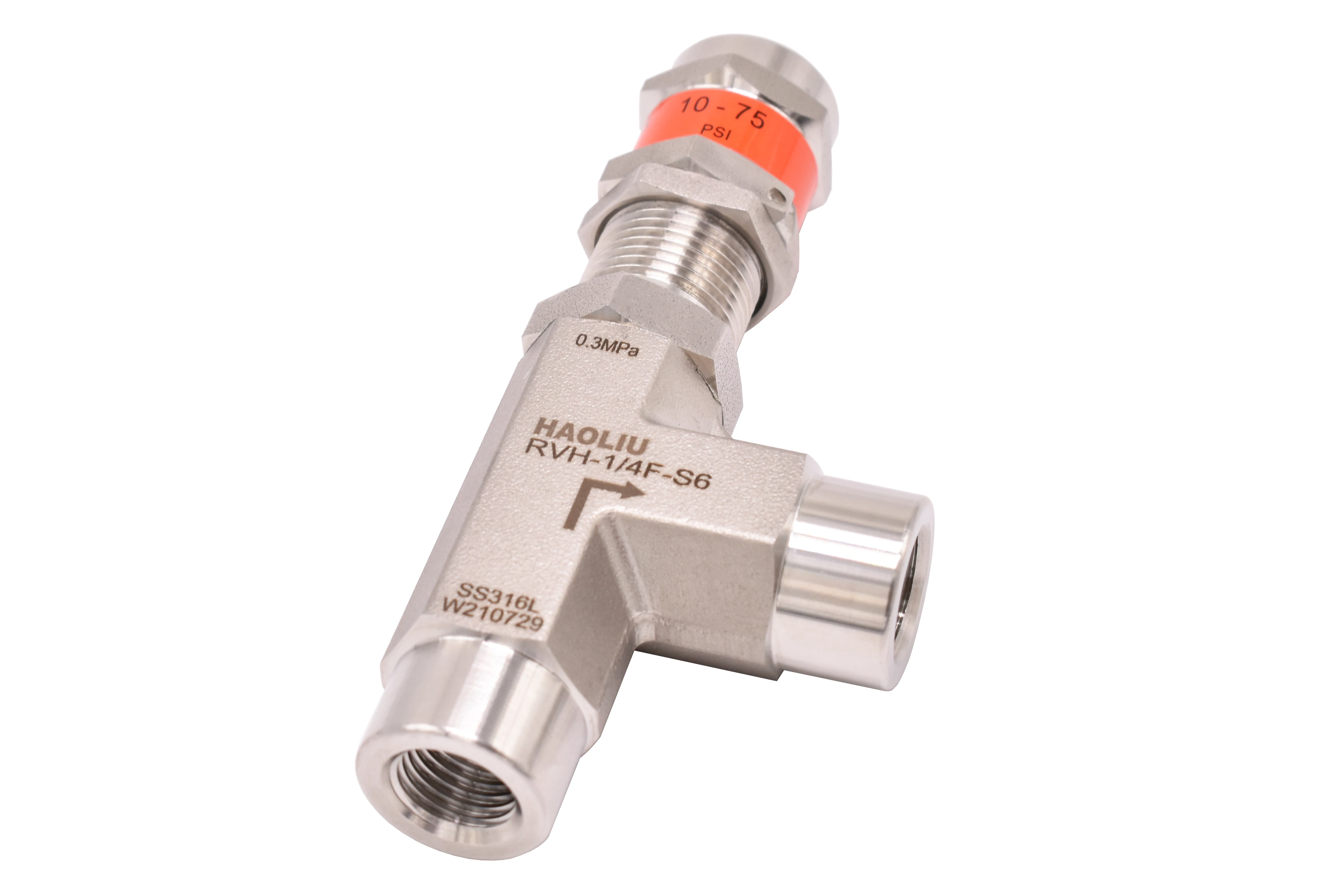 High Pressure 316 Stainless Steel Safety Relief Valve Female Right