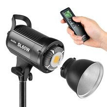 Godox SL-60W/D  5600K White Version Bowens Mount Led Continuous Video Light with Remote Control for Studio Photo Video Recording