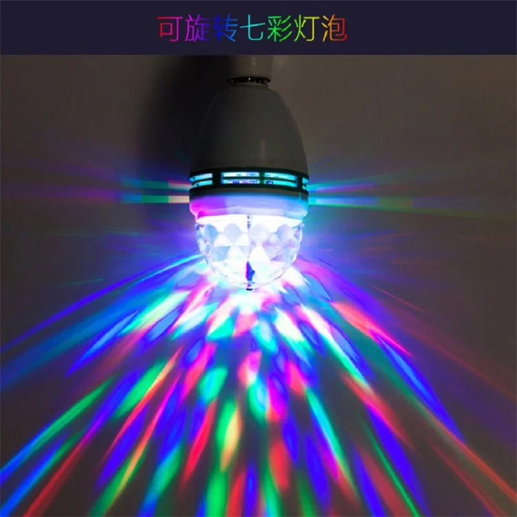 Wholesale Mini Size E27 LED Magic Ball Lamp Auto Color Changing