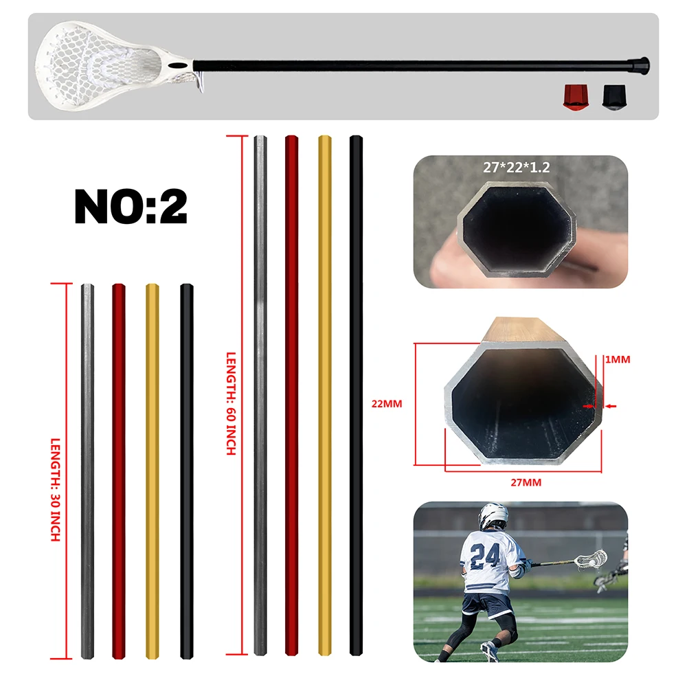 Lacrosse Stick Manufacturers Multicolor Concave Panel Lacrosse Sticks