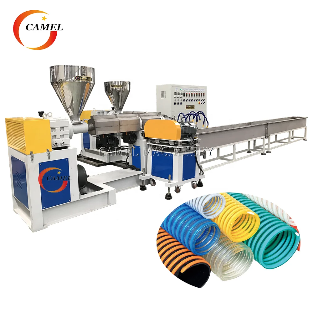 Spiral Hose Extrusion Line PVC Flexible Hose Making Machine