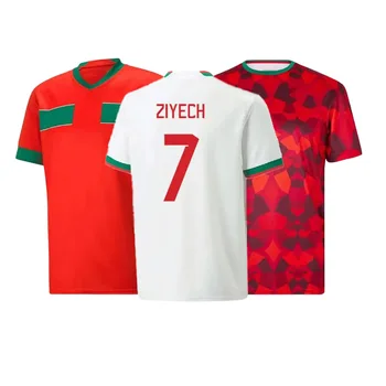 22/23 Morocco Soccer Jerseys 8 OUNAHI 2022 World Football Shirt National Thai Quality Jersey BELHANDA 10 BOUFAL Football shirt