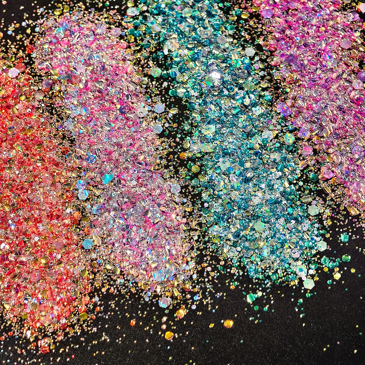 product top selling 2oz shaker shift bubble glitter color changing chunky mix glitter-13