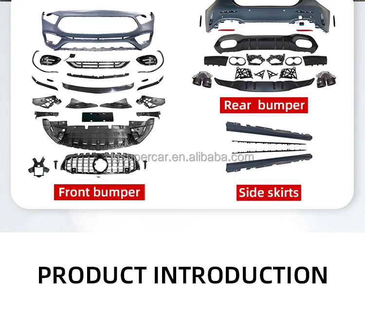 20192022 A Class W177 Upgrade A45 Body Kit Front Bumper Rear Bumper