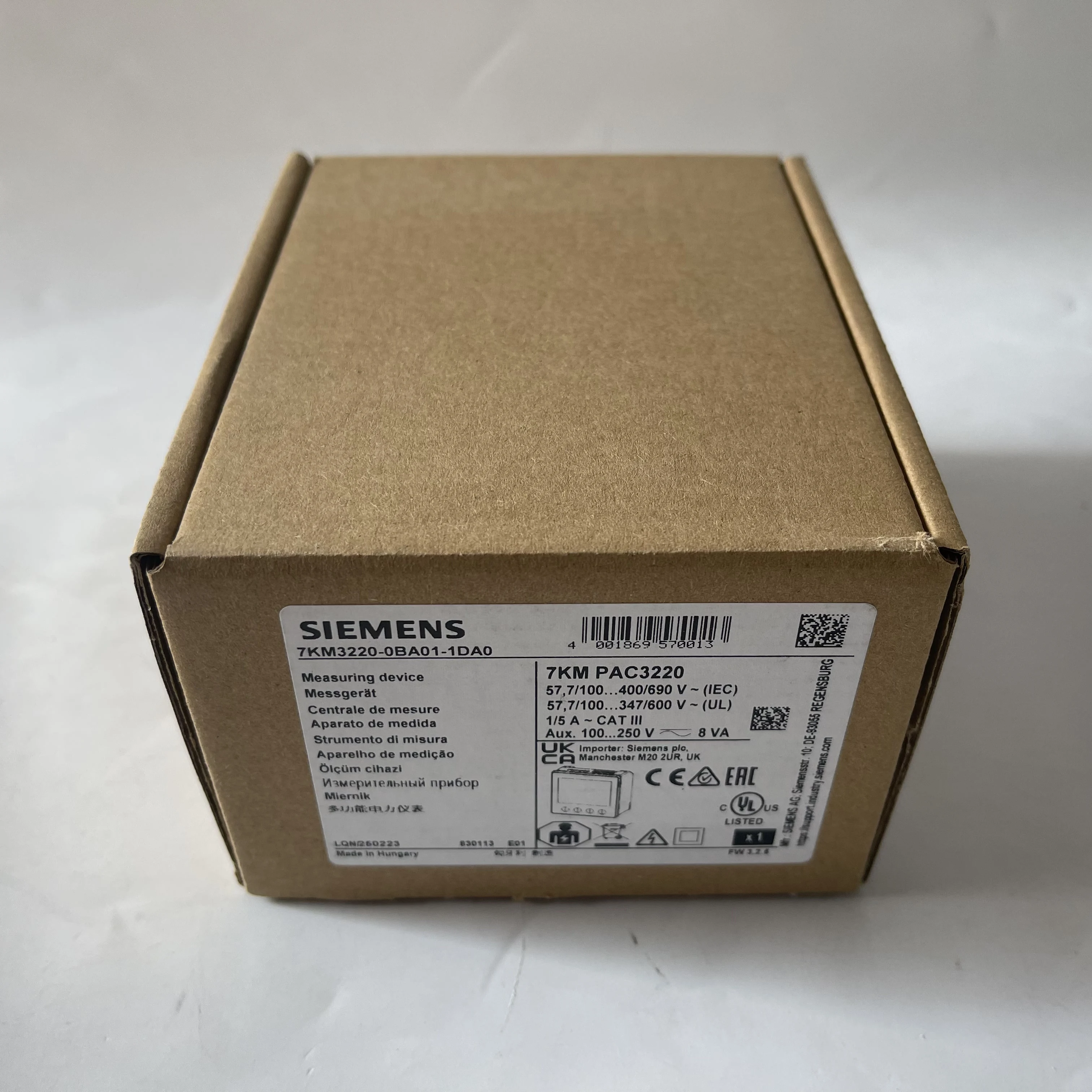 SIEMENS Measuring Device Power Meter 7KM3220-0BA01-1DA0 SIEMENS Measuring Device Power Meter 7KM3220-0BA01-1DA0