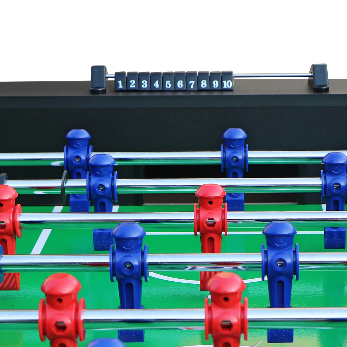 Mesa De Futbolín Profesional Modelo Azteca | Madera MDF Negra | Medidas Reglamentarias 141x80 Cm | Robusta Y Estable Con Barras De Metal | Ideal Para Jóvenes Y Adultos
