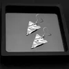 E065-Silver Tone Stud Earrings for Pierced Ears - 1 Pair