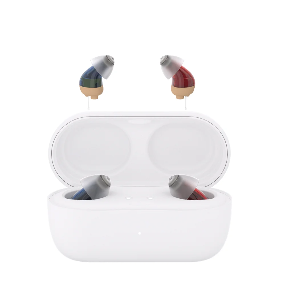 New Launching High Quality Mini Cic Digital Hearing Aid 18 Hours Rechargeable Portable Small 0595