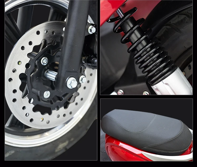 2025 Classic Electric Motorcycle 1100w/1300w 65km/h Speed 70km Range Electric Moped Scooter/electric Motorcycle for Adult