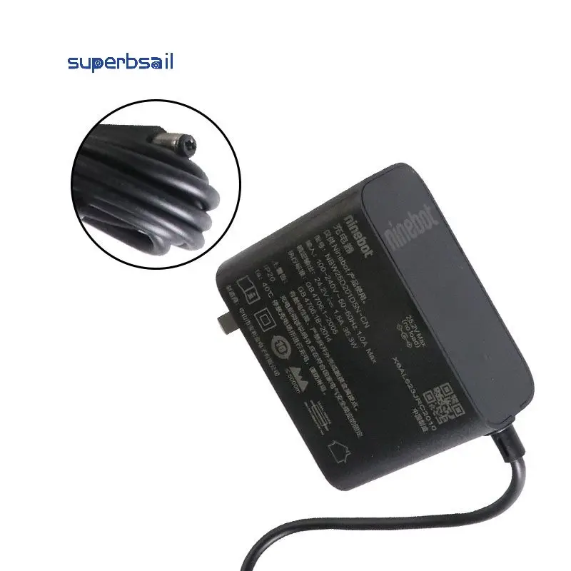 Original Nienbot E2 E2 Plus charger battery power charger 25.2V 1A AC/DC Kids Electric Kick Scooter Power Supply supplier