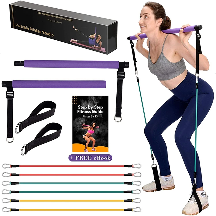 Dhrs Serenily Pilates Bar Yoga Stick - Pilates Bar Kit For Home