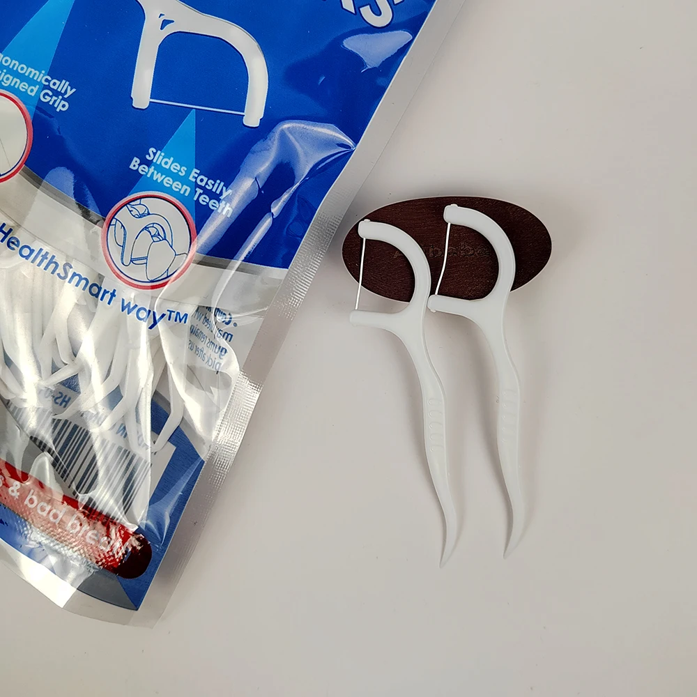 Wholesale 30pcs Dental Floss Picks Manufacturing Holder Flosser Tooth