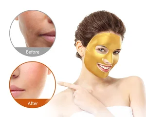 Oem Manufacturer Gold Peel Off Mask Pore Cleansing Blackhead Remover 24k Gold Face Mask