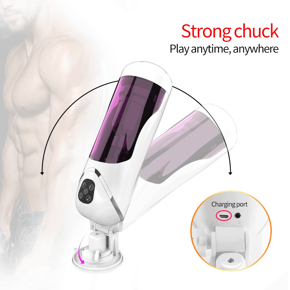 Full Automatic Piston Telescopic Rotation Male Masturbator Cup Adult Sex Toys Real Vagina Sucking Vibrator Handsfree Sex Machine