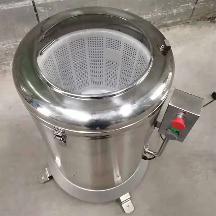 Potato Chips Centrifugal Dehydrating Machine Salad Rotating Centrifugal Vegetable Dewatering Machine