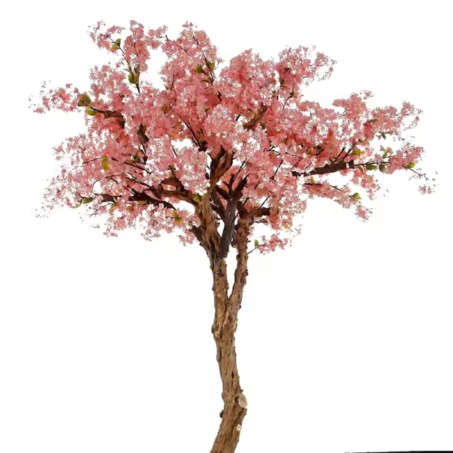 Угловое украшение Сакура цветок из стекловолокна искусственная вишня дерево Свадебный гостиничный сад пейзаж