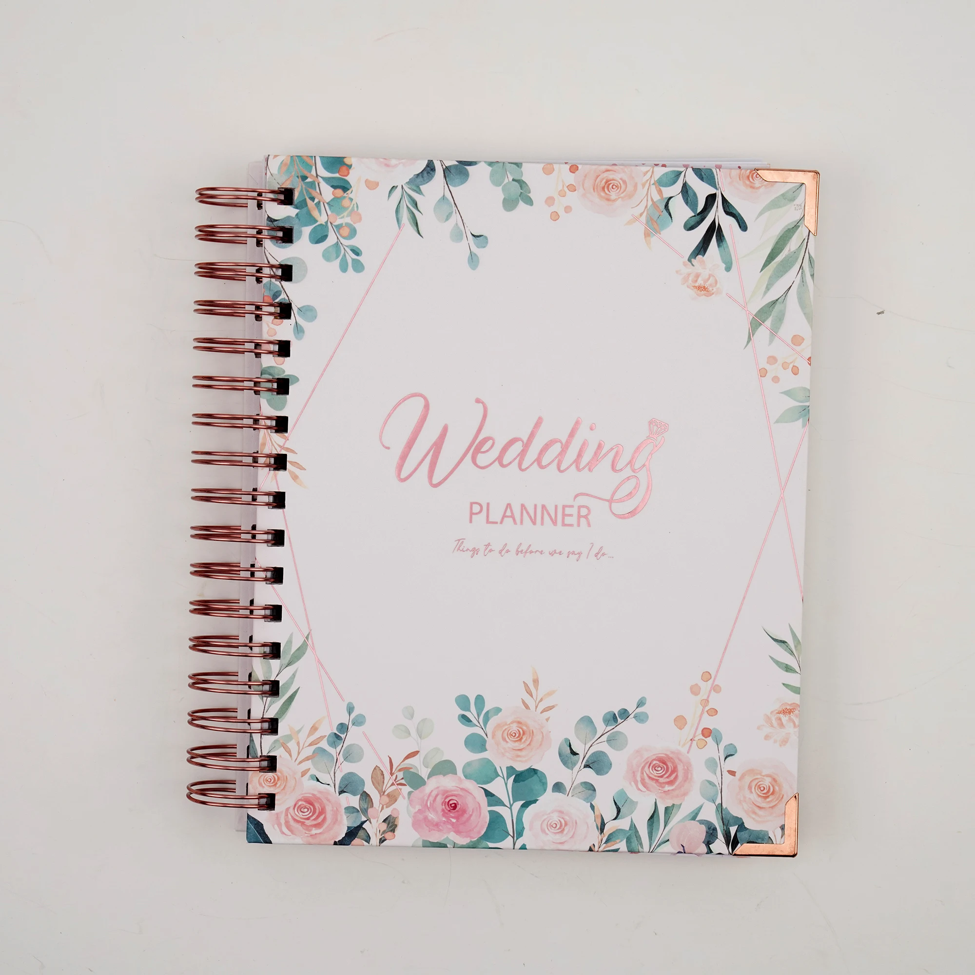 Luxury Custom Binder Wed Planner Set White My Wedding Planner Book