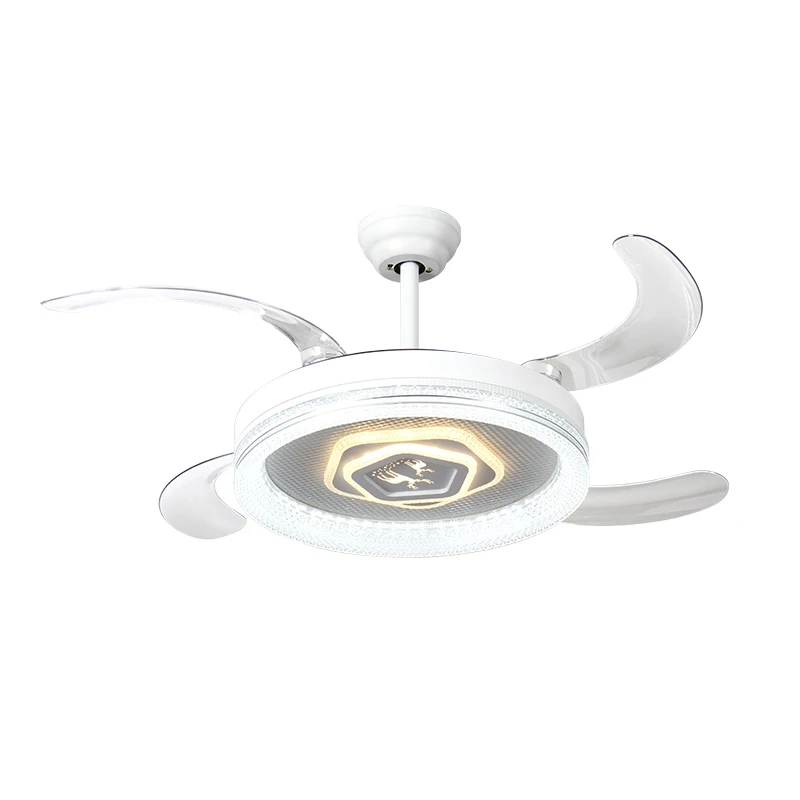 72W Binnenverlichting LED-Plafondventilatoren Modern Onzichtbare Afstandsbediening Plafondlamp