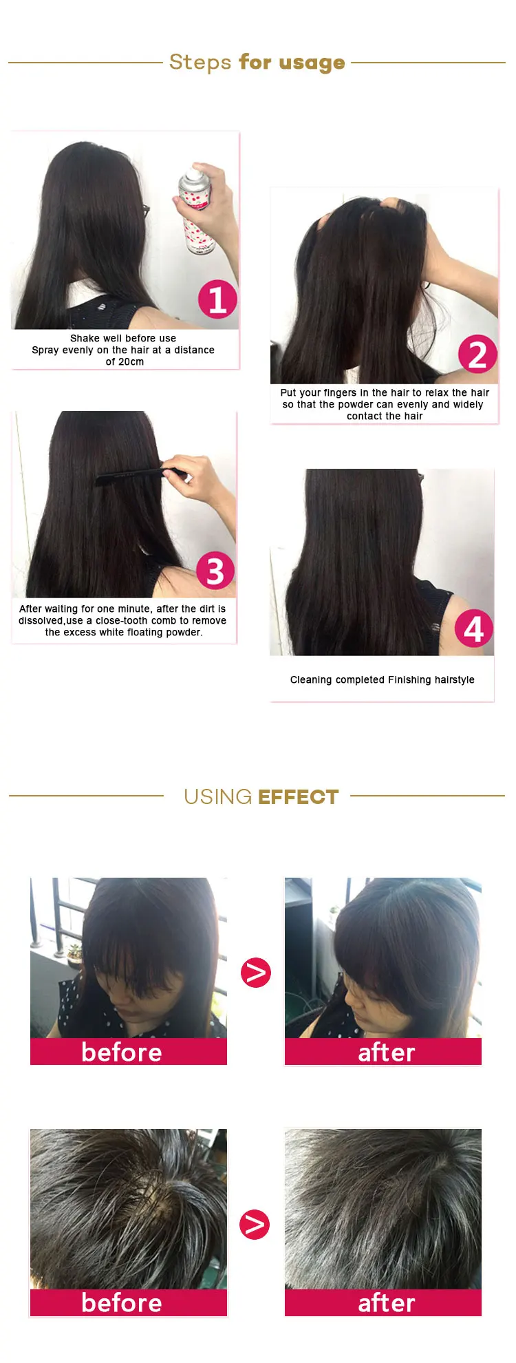 Private Label Shampoo Dry Hair Volumizing Dry Shampoo Powder ...