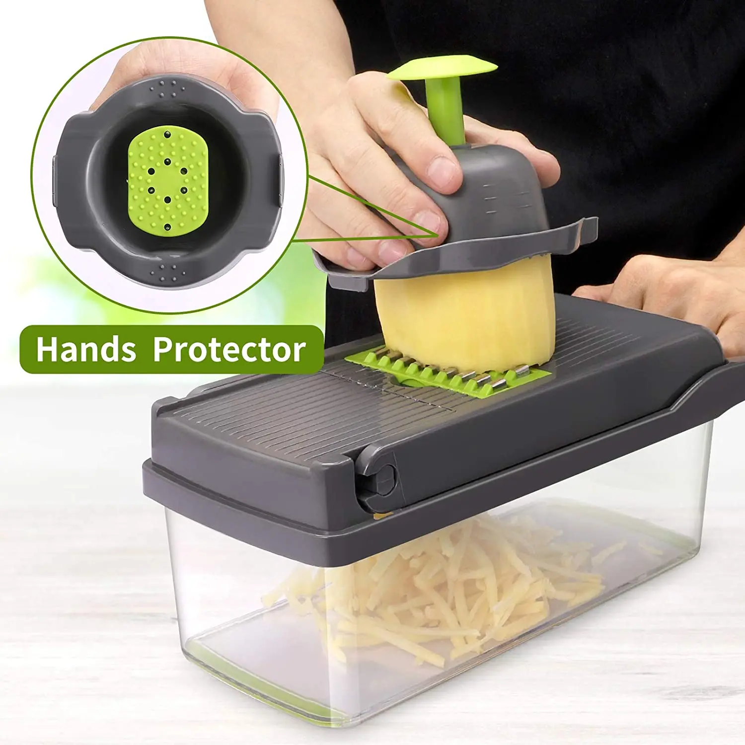 Dollar Tree - 5 in 1 Multifunctional Vegetable Cutter Manual Dicer