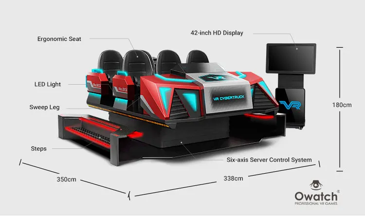 Owatch 9D VR Family Seats Roller Coaster VR Experience