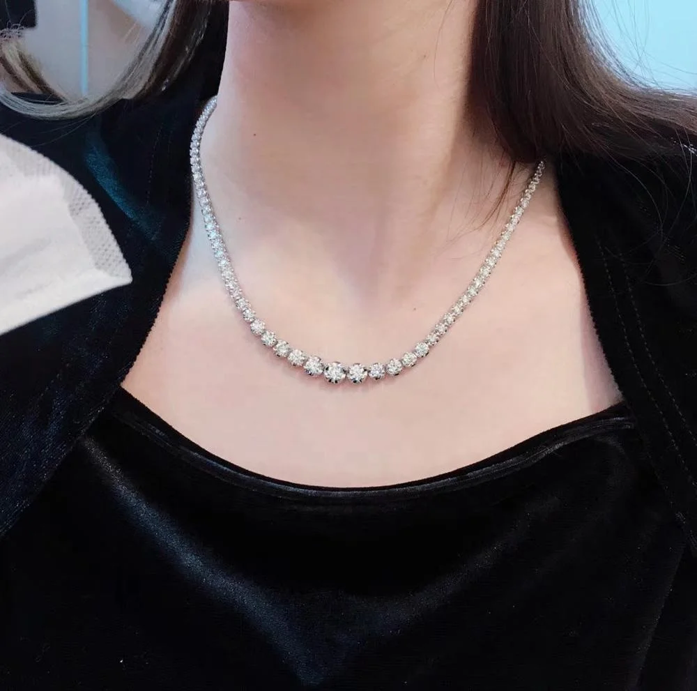 11 Carat Diamond Tennis Necklace - Raven Fine Jewelers