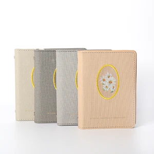 2026 Hot Selling A6 Agenda Planner Notebook Soft Fabric Cover with Custom Logo 80 Sheets Loose-leaf Binding Perfect Gift