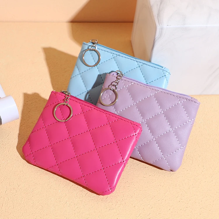 Wholesale Women Brand Designer Mini Coin Purse Keychain Ladies