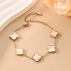 Pulsera lisa dorada (blanca)