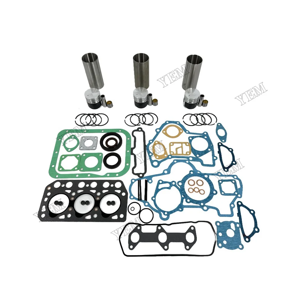 Overhaul Kit With Gasket Set Fit for Mitsubishi K3B Engine