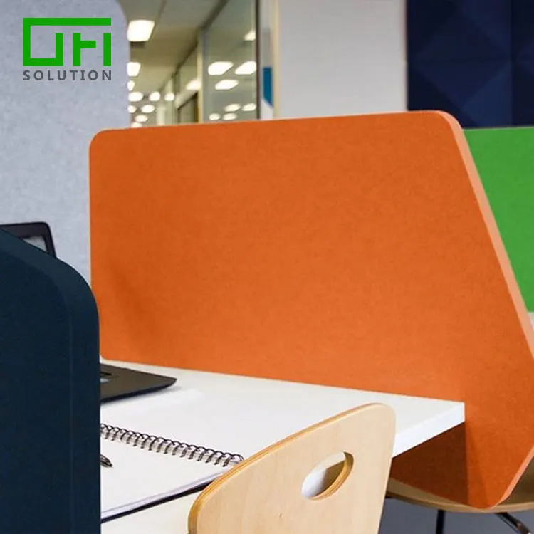 Звуковое управление, полиэфирное волокно, ПЭТ, акустический конфиденциальный экран, шумоподавление, акустическое Боковое крепление, настольные разделители