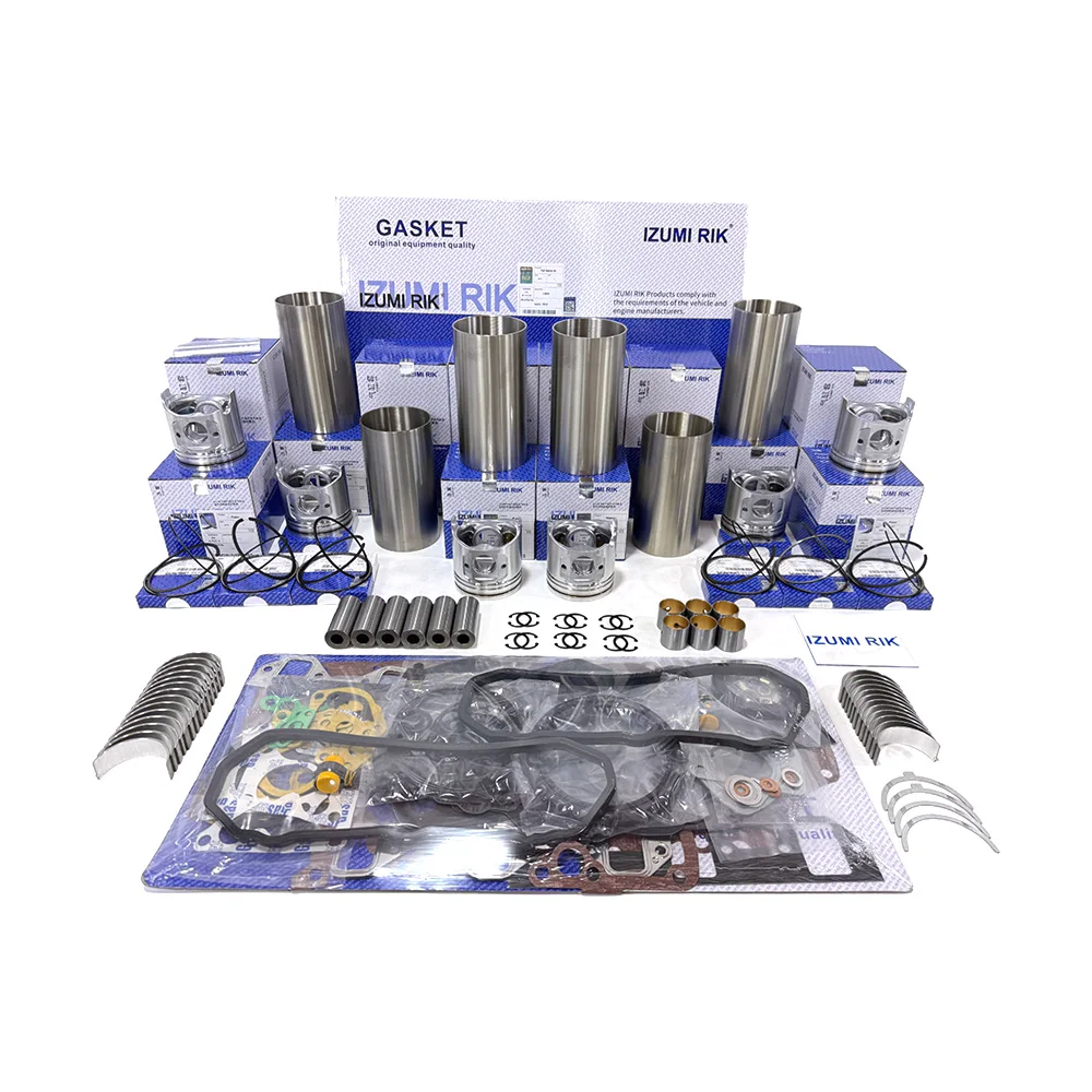 IZUMI RIK S510, S530, S570, S580, S630 Overhaul kit na may gasket kit, main at connecting rod bearing na may thrust washer para sa Bobcat